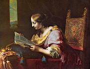 DOLCI, Carlo St Catherine Reading a Book sd china oil painting artist